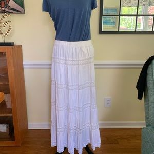 Beautiful white maxi skirt